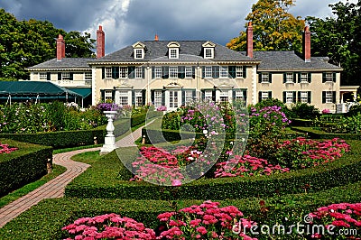 Manchester Village, VT: Hildene, Summer home of Robert Todd Lincoln Editorial Stock Photo