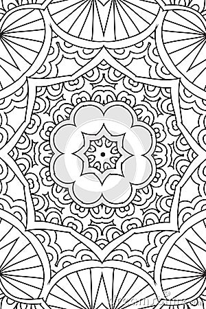 Mandala background. Ethnic decorative elements. Hand drawn Vector Illustration