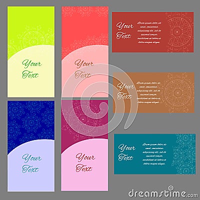 Mandala card Vector Illustration