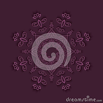 Mandala card. Vector. Vector Illustration