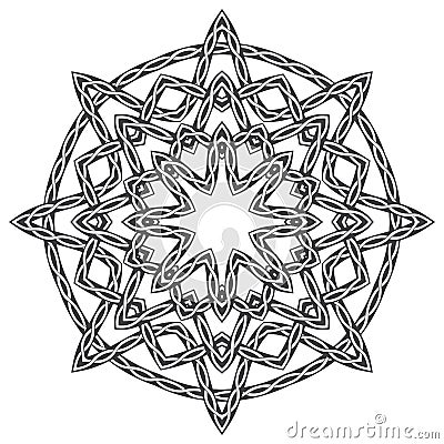 Mandala in Celtic style Vector Illustration