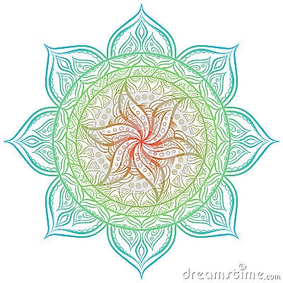 Mandala. Circle ornament. Vector Illustration