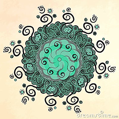 Mandala. Circle ornament. Vector Illustration