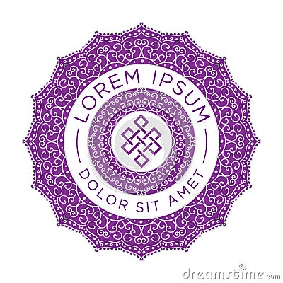 Ornamental figure, mandala like Vector Illustration