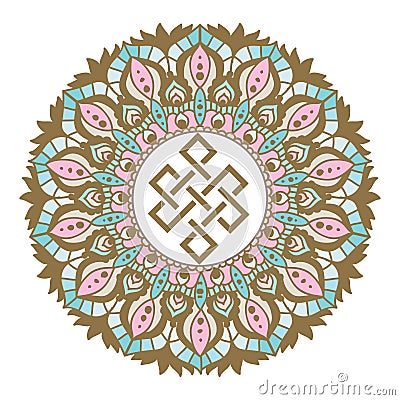 Ornamental figure, mandala like Vector Illustration