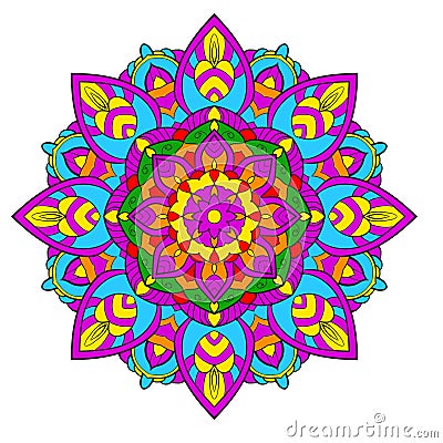 Mandala color of LGBT Vector Illustration