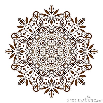 Mandala decorative ethnic circular ornament Vector Illustration