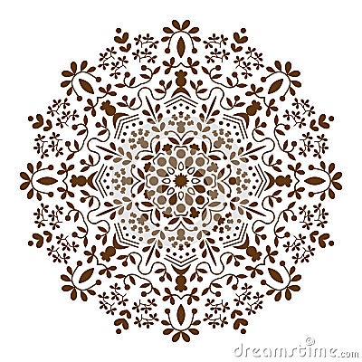 Mandala decorative ethnic circular ornament Vector Illustration