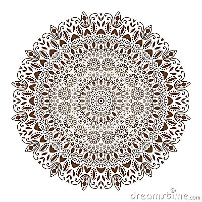 Mandala decorative ethnic circular ornament Vector Illustration