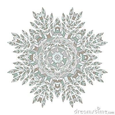 Mandala. Ethnicity floral round ornament. Circular ornament. Vector Illustration