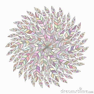 Mandala. Ethnicity floral round ornament. Circular ornament. Vector Illustration