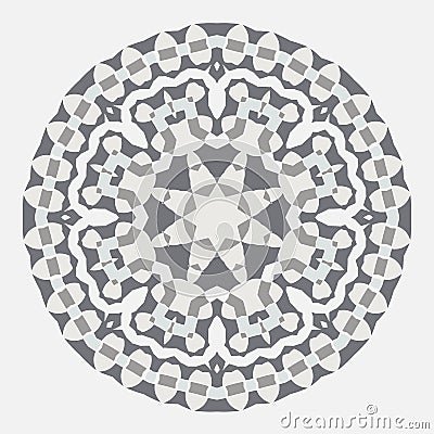 Mandala. Ethnicity round Greco Roman ornament. Vector Illustration