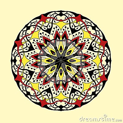 Mandala. Floral ethnic abstract decorative Vector Illustration