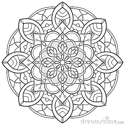 Mandala outline Vector Illustration