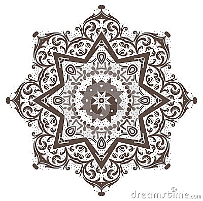 Mandala Henna Stock Photo