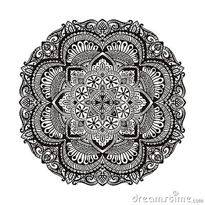 Mandala kolam rangoli Vector Illustration