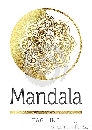 Mandala logo Vector Illustration