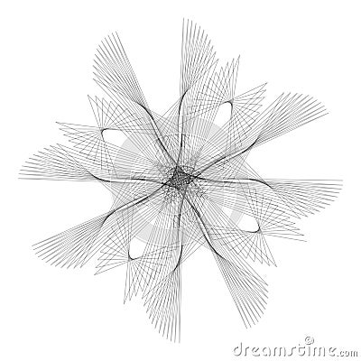 Mandala, optical illusion, pattern, circular geometric pattern, spirogram. Oriental pattern. Vector illustration on Vector Illustration