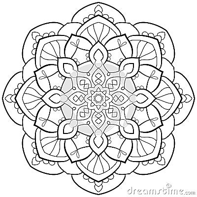 Mandala outline Vector Illustration