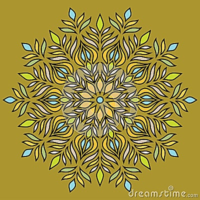 Mandala pattern color Stock Photo