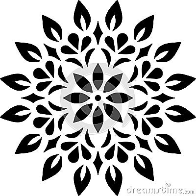 Mandala Pattern Stencil doodles sketch Stock Photo