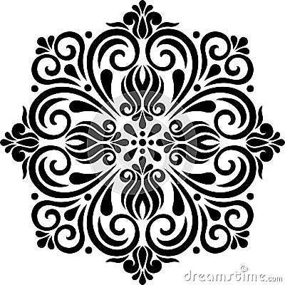 Mandala Pattern Stencil doodles sketch Stock Photo