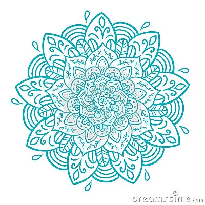 Mandala seamless pattern Stock Photo