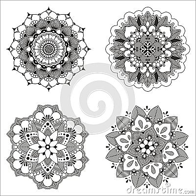 Mandala set Vector Illustration