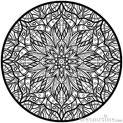 Mandalas for coloring book. Decorative round ornaments. Unusual flower shape. Oriental vector, Anti-stress therapy patterns. Weave Vector Illustration