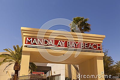 Mandalay Beach in Las Vegas, NV on April 19, 2013 Editorial Stock Photo