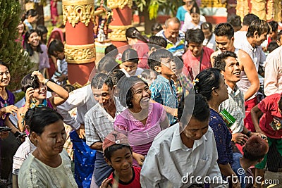 Burmese Traditional Festival at Nay Pyi Taw, Myanmar. Editorial Stock Photo