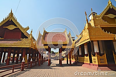 Mandalay Palace.Myanmar Stock Photo