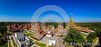 Mandalay palace, Mandalay, Myanmar Stock Photo