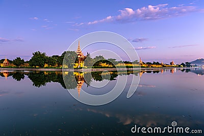 Mandalay Palace Moat Stock Photo