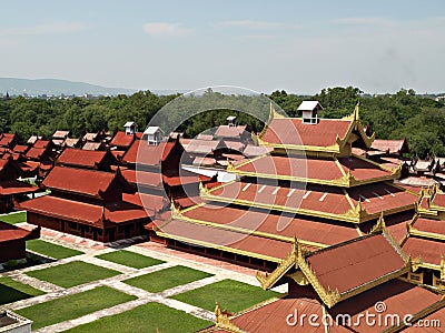 Mandalay Palace, Myanmar (Burma) Stock Photo