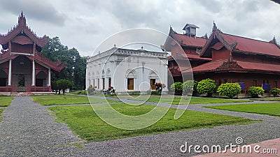 Mandalay Palace Some where place Stock Photo