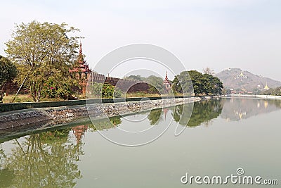 Mandalay Palace Stock Photo