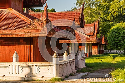 At Mandalay Royal Palace Stock Photo