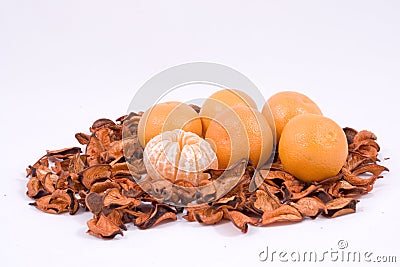Mandarin oranges Stock Photo