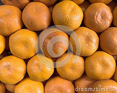 Mandarin texture background. Juicy and fresh mandarine pattern Stock Photo