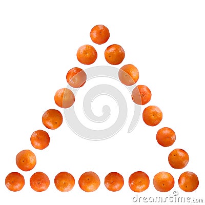 Mandarines pyramid Stock Photo