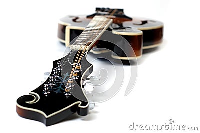 Mandolin on White Stock Photo