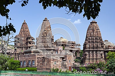Mandore Hindu Temple Complex - Rajasthan - India Stock Photo