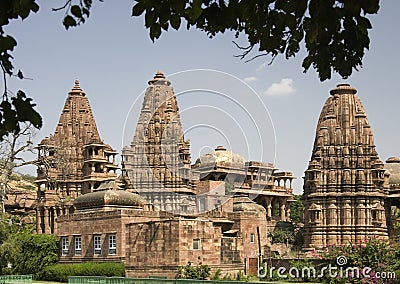 Mandore Hindu Temple - near Jodhpur - India Stock Photo