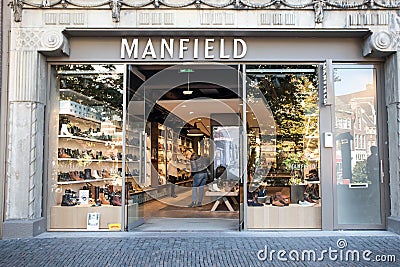 Manfield footwear shoe shop store Editorial Stock Photo