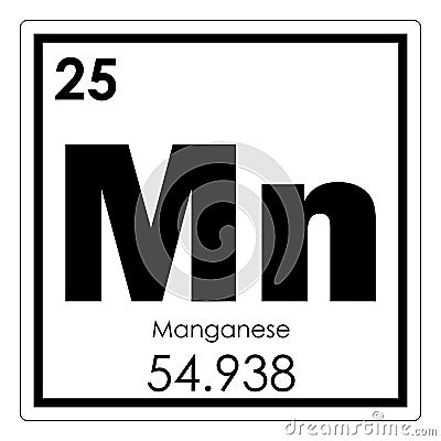 Manganese chemical element Stock Photo