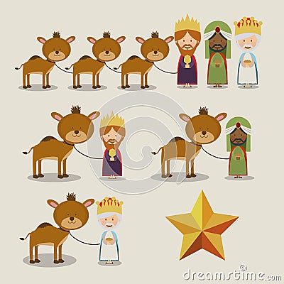 Manger design Cartoon Illustration