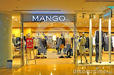 Mango apparel store hong kong Editorial Stock Photo