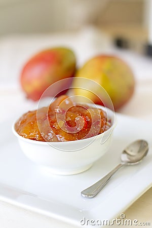 Mango Chutney Stock Photo