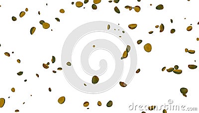 mango falling rain, isolated on transparent background. Stock Photo